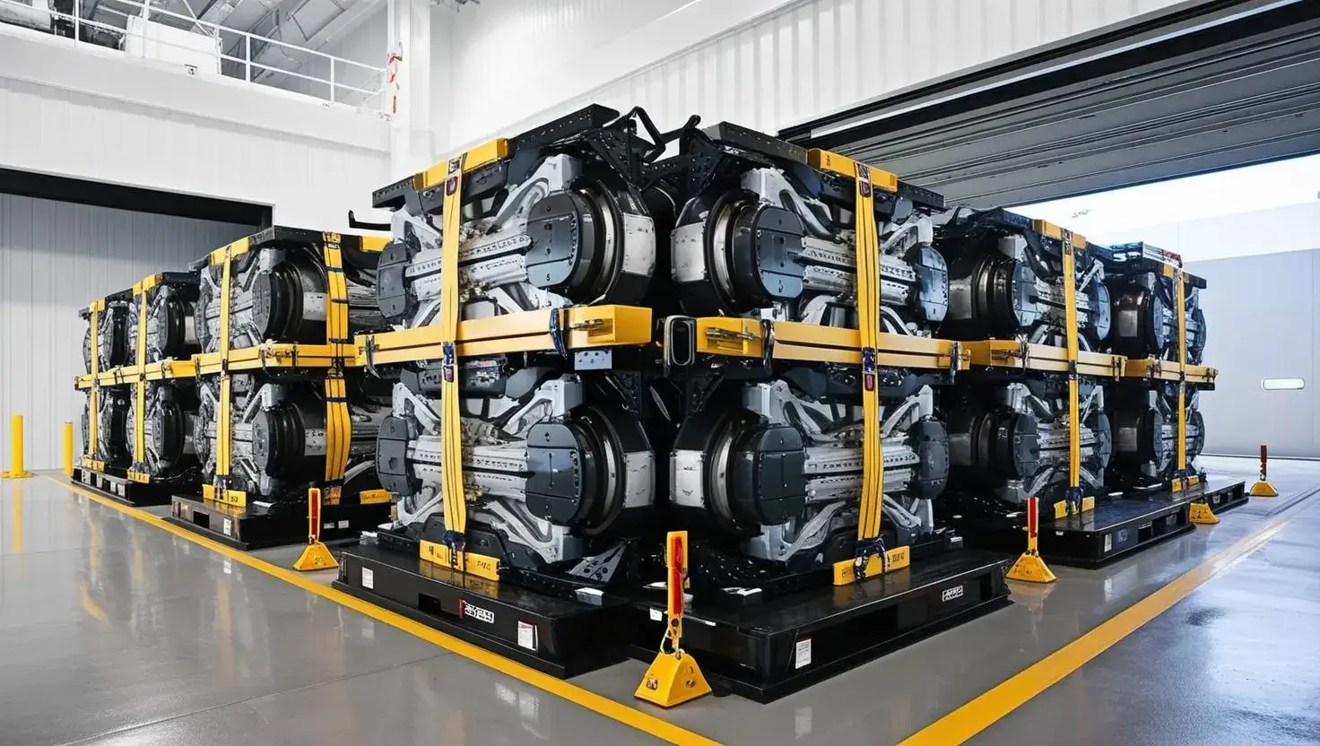 Heavy lift crane loading oversized project cargo